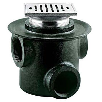 COLADERA PARA BANO 3 BOCAS REJILLA CUADRADA  HELVEX 261-134235CH