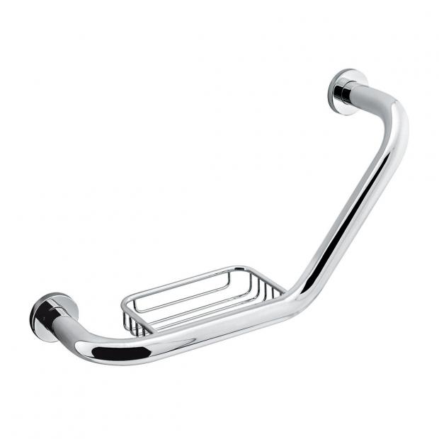 AGARRADERA PARA TINA CLASICA CON JABONERA CROMO   158 261-158