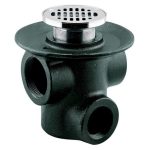 COLADERA DE PISO 3 BOCAS CON REJILLA REDONA        261-25