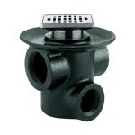 COLADERA PISO 3 BOCAS REJILLA CUADRADA HELVEX 25CH 261-25CH