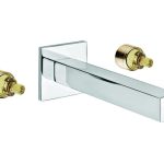 ENSAMBLE PARA MEZCLADORA DE LAVABO 8" PARED KUBICA SATIN CON CONTRA SIN REBOSADERO 261-E3004S