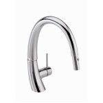 MONOMANDO PARA FREGADERO CURVO RETRACTIL MAGNETICO 2 TIPOS DE CHORRO CROMO E307 261-E307