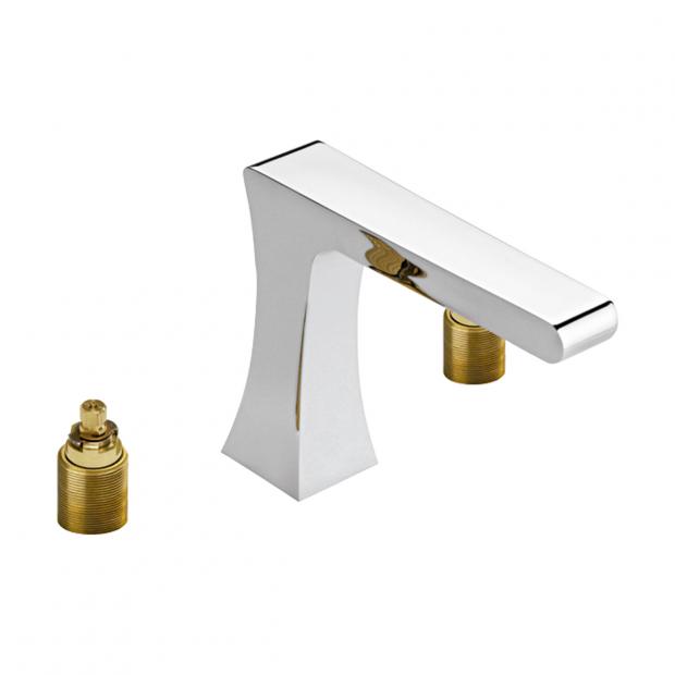 ENSAMBLE PARA MEZCLADORA  PARA LAVABO TALADROS SEPARADOS CON CONTRA PUSH MAGNA DX CROMO HELVEX EP2120 261-EP2120