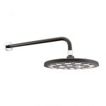 REGADERA PLATO ANCHO 10" BRAZO Y CHAPETON EBANO/CROMO 261-H3007TR035EB