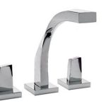 MEZCLADORA PARA LAVABO 12" SPIRA DE PUSH SATIN   261-M1003S
