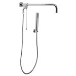 REGADERA MANUAL BRAZO LARGO CHAPETON REDOND0 CROMO   RM14 261-RM14