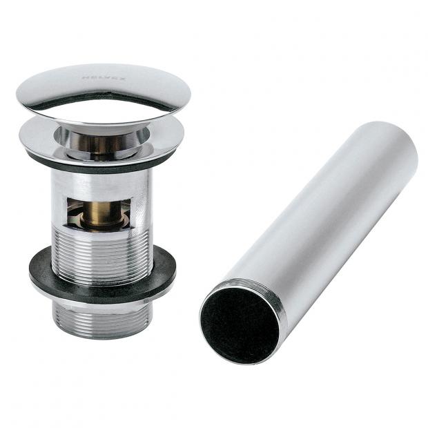 CONTRA PARA LAVABO DESAGUE TIPO PUSH CON REBOSADERO CROMO TH064 261-TH064