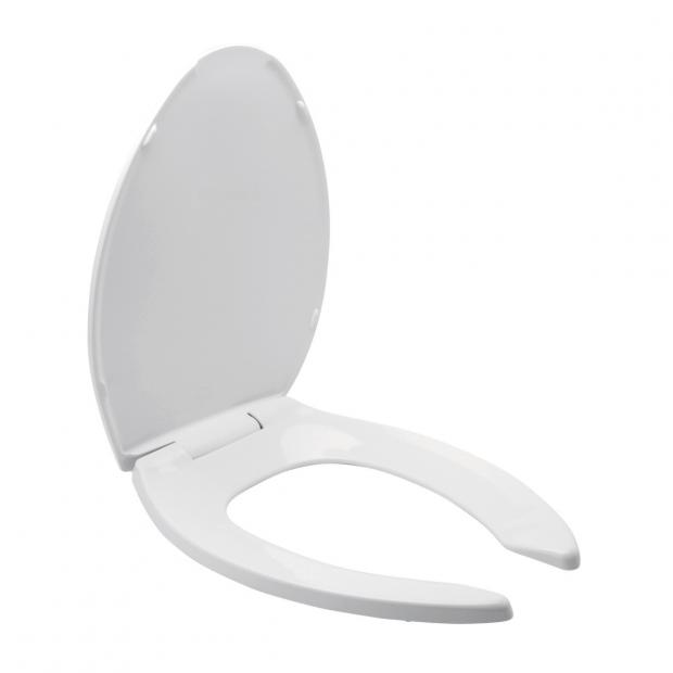 ASIENTO PARA WC ALARGADO CON TAPA CIERRE LENTO BLANCO HELVEX 261C-AT1