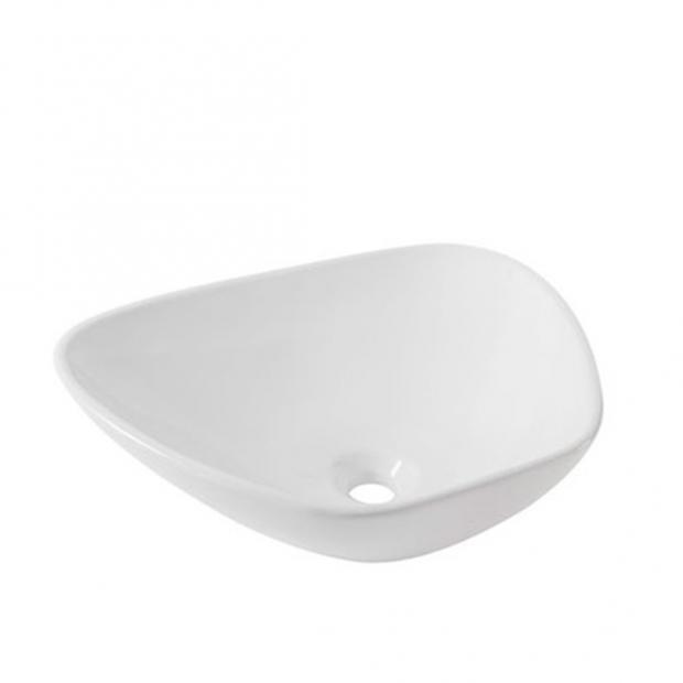 LAVABO HELVEX DE SOBREPONER CLAP 49*39 SIN REBOSADERO BLANCO 261C-LVCLAP